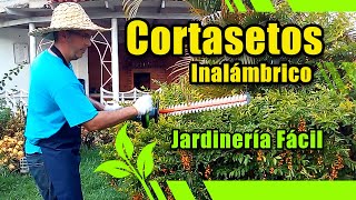 Podadora Plana Inalámbrica  Cortasetos Inalámbrico  WORKPRO 20V  Herramientas de JARDINERÍA [upl. by Nehgam]