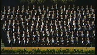 Treorchy Male Choir singing quotThe Soldiers Chorusquot on St Davids Day 1989 [upl. by Siloam]