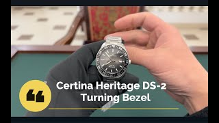 Certina Heritage DS 2 Turning Bezel C024 607 11 081 02 [upl. by Imaon]