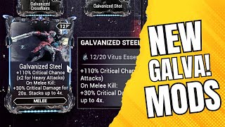 New Galvanized Mods for Melee in Warframe [upl. by Vharat]