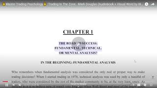 TRADING IN THE ZONE AUDIOBOOK FULL BOOK WORD BY WORD READ MARK DOUGLAS TRADE STOCKS NIFTY BEST BOOK [upl. by Nah]