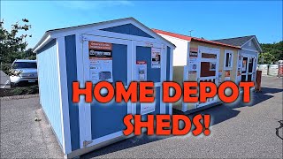 🧢HOME DEPOT TUFF SHED INVENTORY DISPLAY 2023 [upl. by Aknayirp]