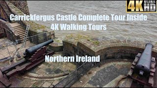 Carrickfergus Castle Complete Tour Inside  4K Walking Tours Northern Ireland UK  irlanda [upl. by Nauaj796]