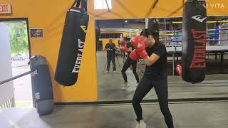 Entrenamiento de la boxeadora boricua Victoria Vélez en el Albergue Olímpico de Salinas [upl. by Nykal]