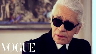 Karl Lagerfeld on His Design Philosophy amp His New Collection  Vogue [upl. by Myrle361]