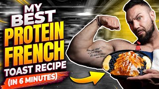 5 Ingredient High Protein French Toast in 6 minutes  Noel Deyzel [upl. by Aihsekyw]