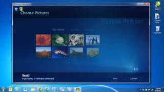 Create a Slideshow of Pictures with Media Center [upl. by Anaihs336]