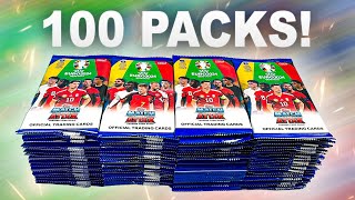 OPENING 100 PACKS of EURO 2024 MATCH ATTAX 800 Cards [upl. by Hofstetter]