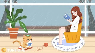 The Wind In Sky  Calm lofi music  Lofi beats to studychill with rain [upl. by Ellac]