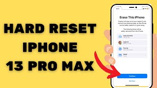 How to Hard Reset iPhone 13 Pro Max [upl. by Hnah]