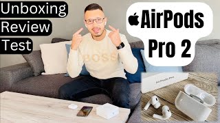 Apple AirPods Pro 2 Generation  Unboxing  Setup  Features  Test  Review 🇩🇪 DEUTSCH [upl. by Giovanni]