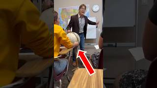 Teacher causes a scene on flat earth shorts [upl. by Deck959]