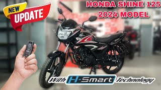 Honda Shine 125 New Model 2024 Review  New Features  Price  Mileage  Top Speed  A2R motoride [upl. by Elyac]