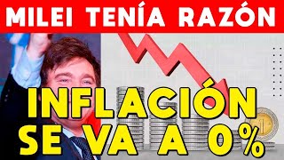 INFLACIÓN se va a 0 ⚠️ Milei tenía razón ÉXITO económico HISTÓRICO en Argentina [upl. by Ecyor]