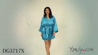 Plus Size Charmeuse Low Back Sleepwear Babydoll And Matching Robe [upl. by Mandler]