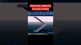 PRACTISE DRAWING  AutoCAD Drawing Tangga [upl. by Photima]