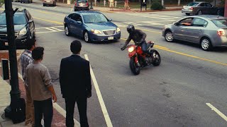 Finch driving a Ducati Hypermotard  American Pie el reencuentro 2012 HD Scene latino [upl. by Mur]