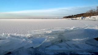 More lake ice moving on Lake Superior [upl. by Ivan]