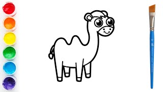 How To Draw A Cartoon Camel [upl. by Alcock]