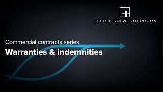 Commercial Contracts Series Warranties and Indemnities [upl. by Garmaise]