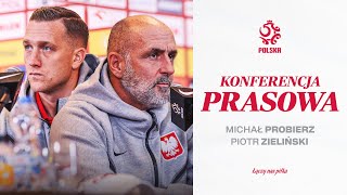 MICHAŁ PROBIERZ I PIOTR ZIELIŃSKI NA KONFERENCJI PRASOWEJ REPREZENTACJI POLSKI RETRANSMISJA ⚪🔴 [upl. by Zampino]