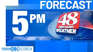 WAFF 48 First Alert Forecast Thursday 5 PM [upl. by Ahsitel335]