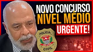 DELEGADO REVELA URGÊNCIA CONCURSO DE NÍVEL MÉDIO POLÍCIA CIVIL SP Saiba os Detalhes [upl. by Goodrow]