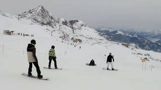 Kaprun dag 2 snowboarden in Oostenrijk Ziet er weer mooi uit [upl. by Aleen]