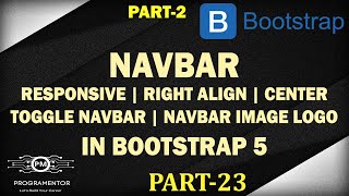 23  Bootstrap 5 Navbar  Toggle Navbar Bootstrap 5  Responsive NavBar  Part2 HindiUrdu [upl. by Ynes731]