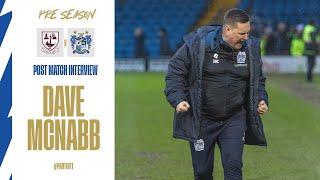 DAVE MCNABB PRESEASON  Emley AFC  Post Match Interview  Bury FC [upl. by Dutch]