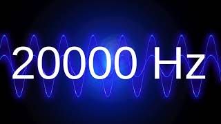 20000 Hz clean pure sine wave TEST TONE 20 khz frequency [upl. by Ennoirb449]