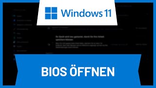 Windows 11 BIOS öffnen • Tutorial [upl. by Pantia]