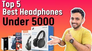 Best 5 Wireless headphones under 5000 ⚡Wireless Headphones with Mic and ANC 🔥 [upl. by Nhguav384]