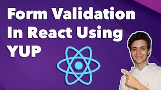 Form Validation In React Using YUP Tutorial [upl. by Adaj]