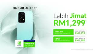 HONOR 200 Lite 5G  PERCUMA dengan Maxis Postpaid 139 [upl. by Notlim]