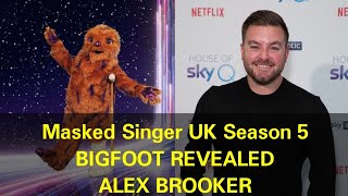 Masked Singer UK Season 5  Bigfoot Revealed  Alex Brooker [upl. by Mather972]