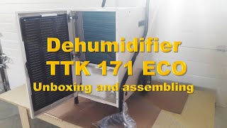 Trotec TTK 171 EKO Dehumidifier unboxing and assembling [upl. by Regazzi]