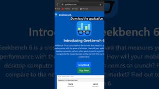 How to check Geekbench score on Laptop geekbench laptop performance trending viralshort hp [upl. by Aihsilef]