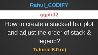 How to create a stacked bar plot using ggplot2  R Data Science Tutorial 60 c [upl. by Rosel]