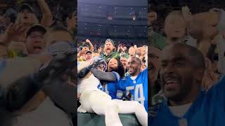 AmonRa St Brown Touchdown and Lambeau Leap [upl. by Ecidnac]