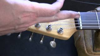 How to Restring Guitars Using Split Shaft Tuning Machines Tuners [upl. by Selhorst]