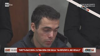 Omicidio Cecchettin Turetta racconta lultima sera con Giulia  Ore 14 del 28102024 [upl. by Eilesor]