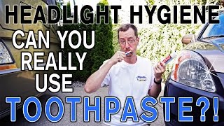 Restore Car Headlights with TOOTHPASTE [upl. by Nicolis]