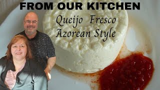 Queijo Fresco  PortugueseAzorean Cheese  Easy Quick Recipe [upl. by Rheingold]