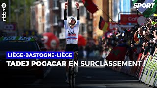 Tadej Pogacar remporte LiègeBastogneLiège [upl. by Hanny]