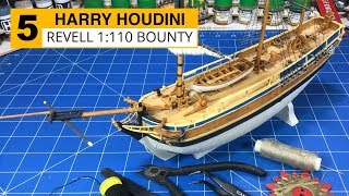 Revell 1110 HMAV Bounty Part 5 Knots Rats and Rigging [upl. by Mowbray]