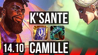 KSANTE vs CAMILLE TOP  900 games 824  EUW Master  1410 [upl. by Dragone]