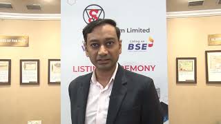 Vikas Pavankumar MD amp Chairman Shiv Texchem limited shares his experience of listing at the BSE [upl. by Allenod]