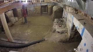 Full Underpinning Job with RCC Waterproofing Timelapse Video  Crawlspace to Basement Living Space [upl. by Asela576]