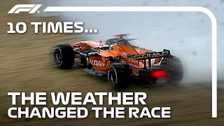 10 Times Weather Changed The Outcome Of The Race [upl. by Ellenet]